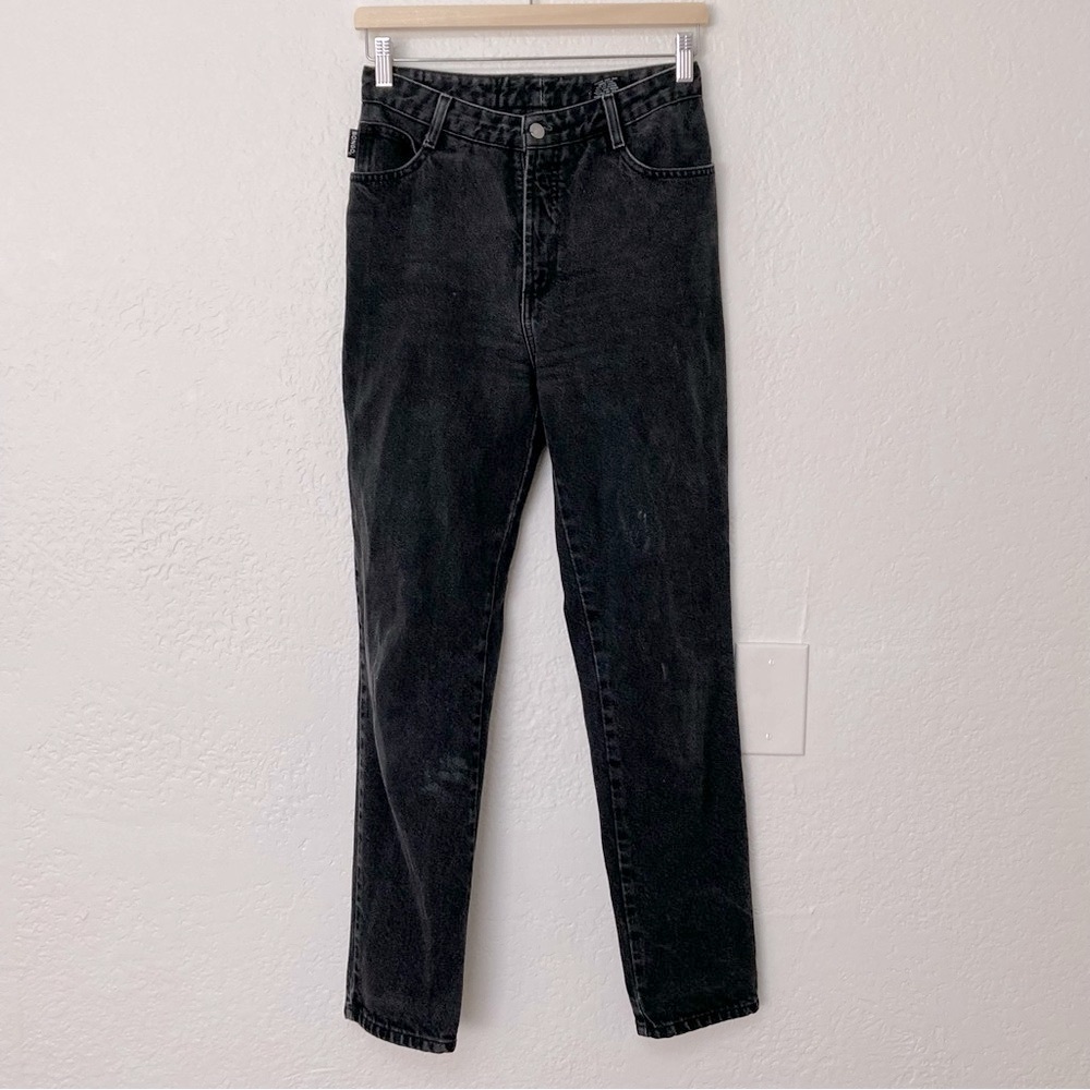 BONGO Black 100% Cotton Slim Tapered Jeans, Size 7-L